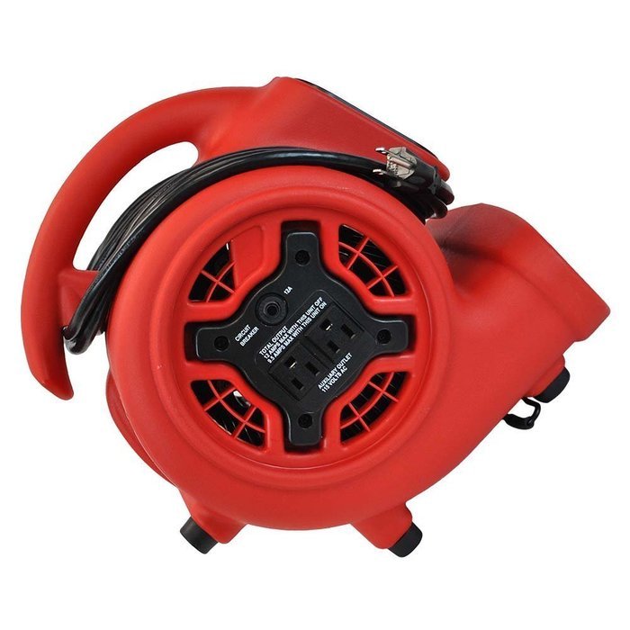 XPOWER P-230AT 1/5 HP 800 CFM 3 Speeds Mini Air Mover with 3-Hour Timer and Built-In Dual Outlets for Daisy Chain... N23