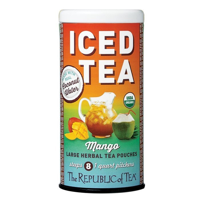 The Republic Of Tea Ginger Peach Black Iced Tea, 8 Large Iced Tea Pouches / 8 Quarts, Award-Winning Premium Black... N2