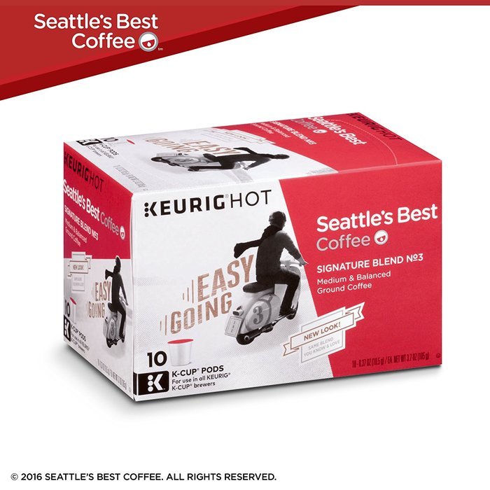 Seattle's Best Coffee Signature Blend No 3, K-Cup for Keurig Brewers, 10 Count (Pack of 6) N2