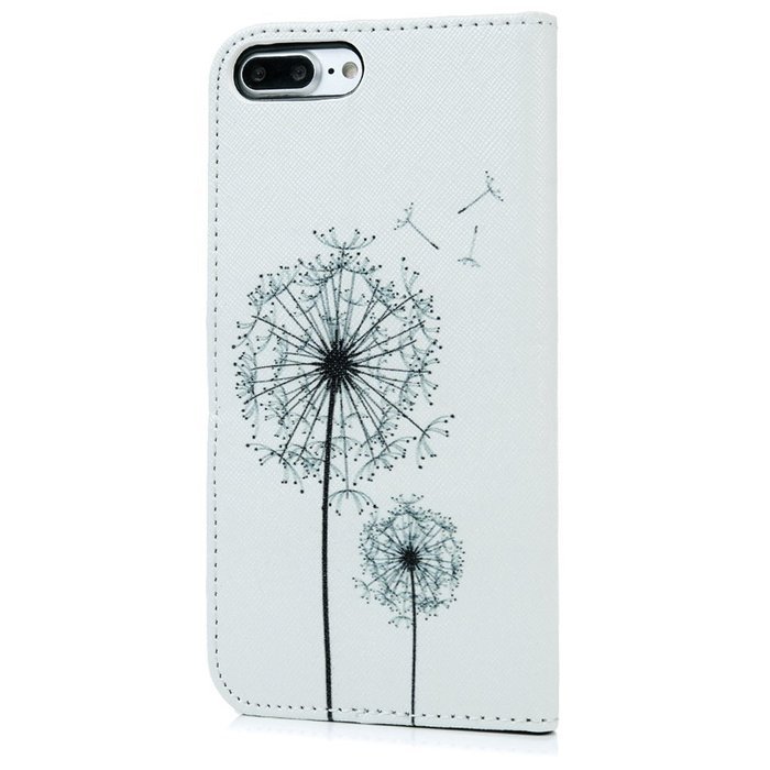iPhone 7 Plus Case (5.5 inch) - Flip Stand Wallet Case PU Leather Shock-Absorption Soft TPU Inner Bumper Cute... N16