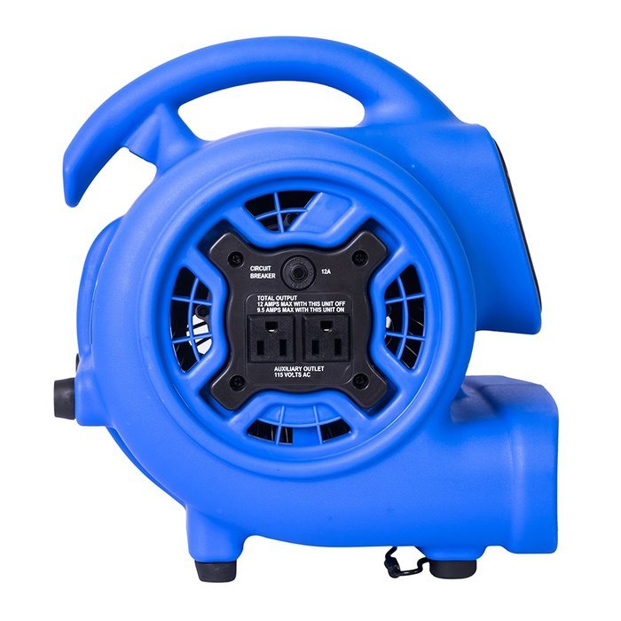XPOWER P-230AT 1/5 HP 800 CFM 3 Speeds Mini Air Mover with 3-Hour Timer and Built-In Dual Outlets for Daisy Chain... N25