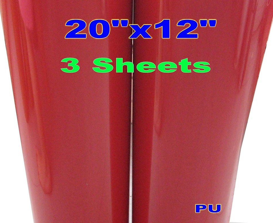 3 sheets of 20"x 1 FOOT(12 Inch) Dingword heat transfer Vinyl / film,IRON ON T-shirt Heat Transfer, Craft Garment... N3