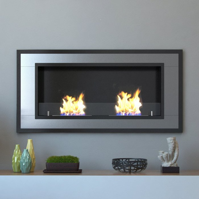 Moda Flame Lugo Wall Mounted Ethanol Fireplace N3
