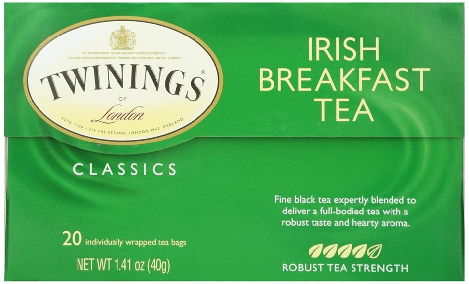 Twinings Irish Breakfast Tea, Tea Bags, 20 ct