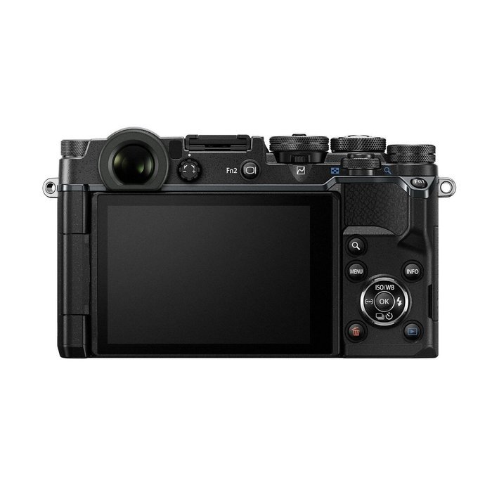 Olympus PEN-F Mirrorless Digital Camera (Black Body) w/ 32GB SD Card & Monopod Bundle N8