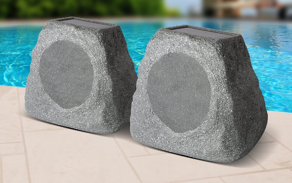ION Audio Solar Stone | Wireless Solar-Rechargeable Garden Speaker (Single) N5