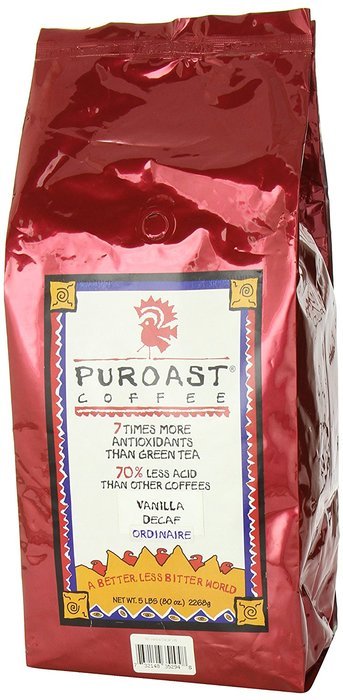 Puroast Low Acid Coffee Single Serve, 2.0 Keurig Compatible, Vanilla Nut, 12 Count