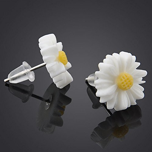 Fashion Womens Cute White Daisy Flower Stud Earrings Jewelry Gift New N3