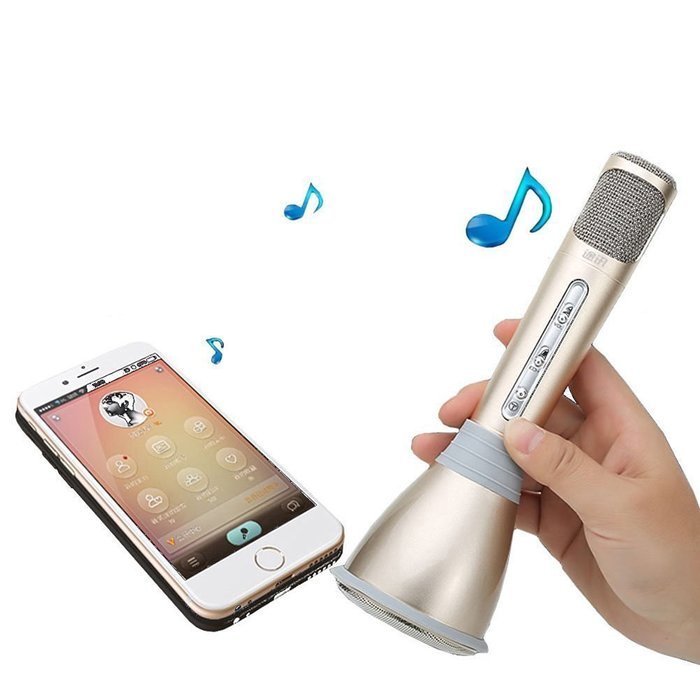 Tinksky Wireless Microphone Karaoke Speaker System LLUNC Bluetooth Rechargeable Handheld Speaker with Microphone... N4