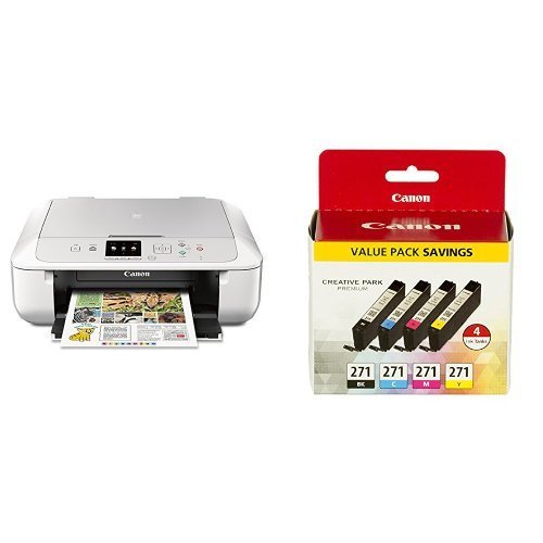 Canon MG5720 Wireless All-In-One Printer with Scanner and Copier with Ink Bundle N24