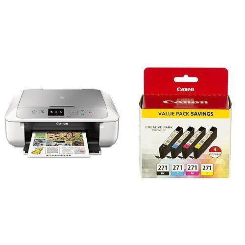 Canon MG5720 Wireless All-In-One Printer with Scanner and Copier with Ink Bundle N25