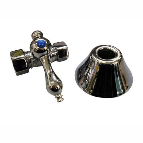 Barclay Straight Stop with Flange 1/2-Inch x 5/8-Inch Compression by Barclay