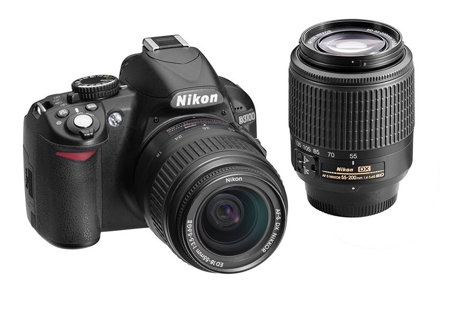 Nikon D3100 DSLR Camera with 18-55mm f/3.5-5.6 Auto Focus-S Nikkor Zoom Lens (Discontinued by Manufacturer) N11