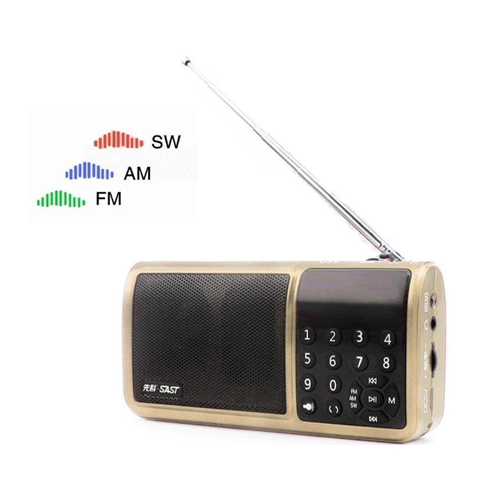 SAST Personal Portable FM Radio ultralight weight(4.8ounce) With Flashlight, Hi-Fi Digital Music Player, Support... N13