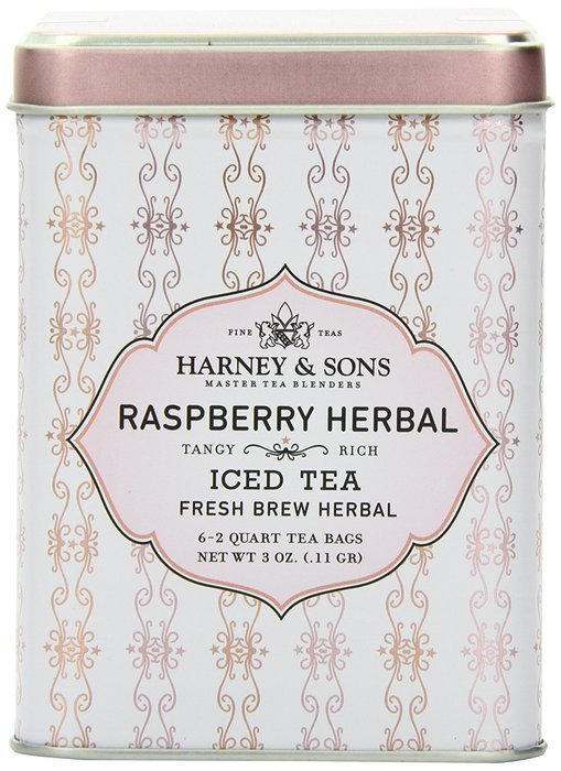 Harney & Sons Herbal Iced Tea, Raspberry, 6 Tea Bags