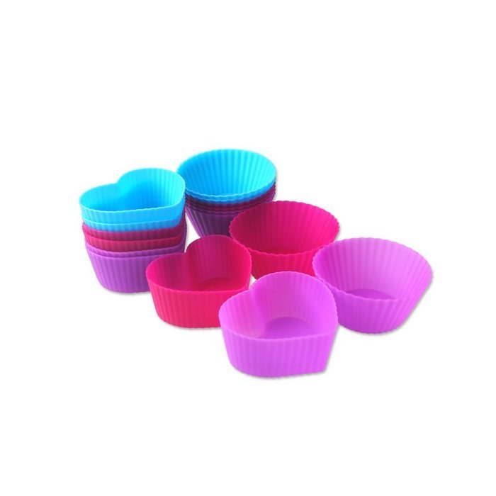 PYD 8PCS Silicone Cake Cupcake Liner Baking Cup Mold Tins Non-stick Bakeware Cookware for Muffin Egg Tart Cakes N2