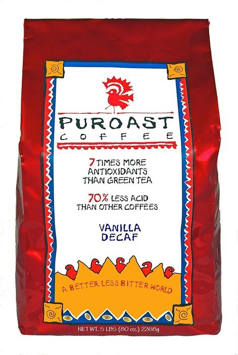 Puroast Low Acid Coffee Single Serve, 2.0 Keurig Compatible, Vanilla Nut, 12 Count N5