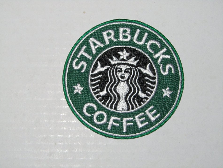 Starbucks Coffee Logo Embroidered Iron on Patches From Thailand