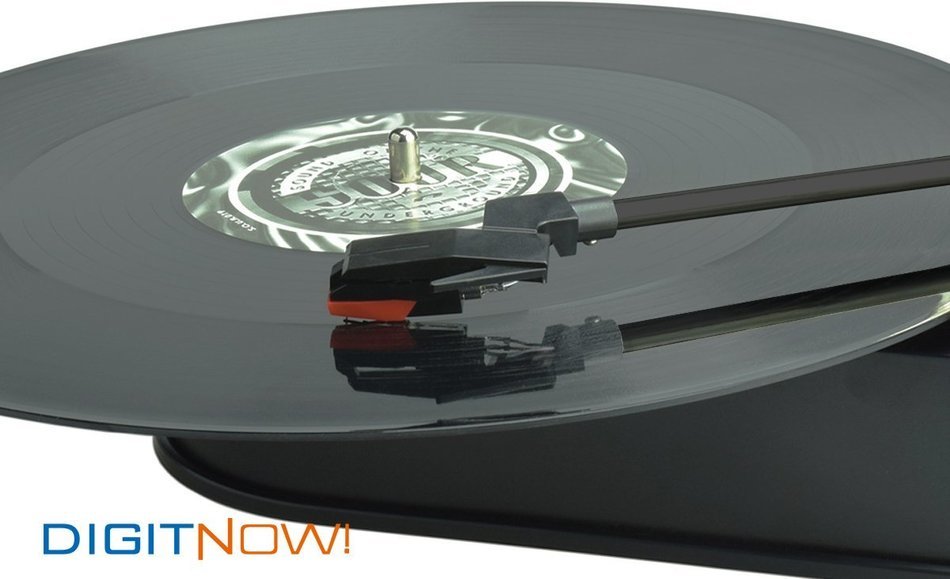 DigitNow! 33，45 speed Portable USB Vinyl Turntable Play&Record to Mp3 CD Converter, Supports Windows/Mac N2