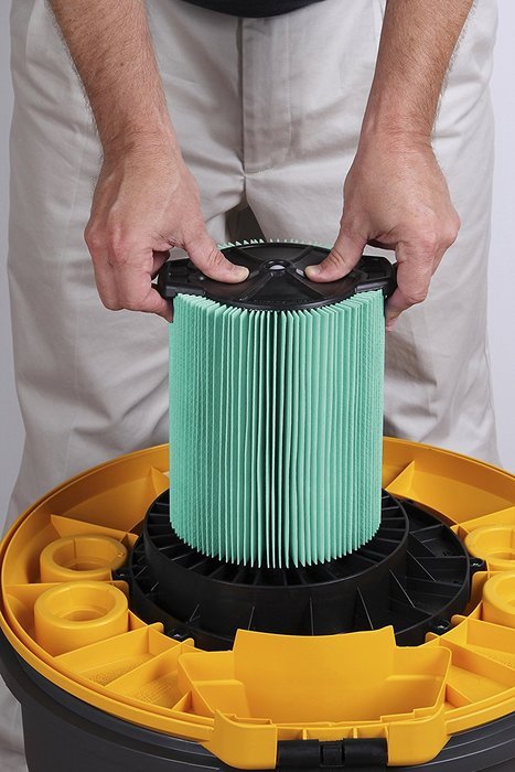 WORKSHOP Wet Dry Vacuum Filters WS23200F HEPA Media Filter For Shop Vacuum Cleaner (Single HEPA Media Filter For... N4