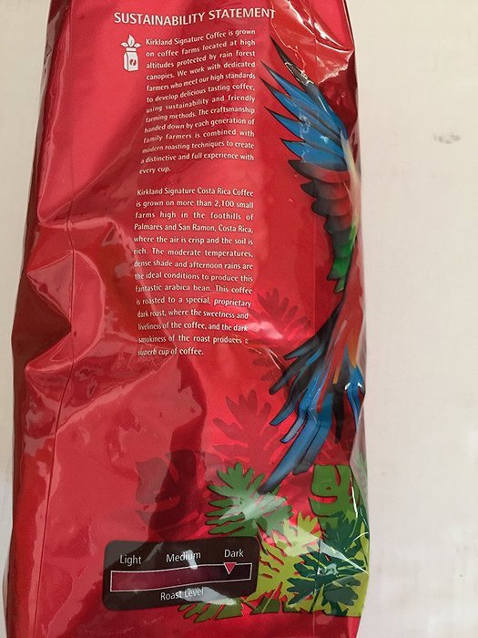 Costa Rica Whole Bean Coffee (Dark)