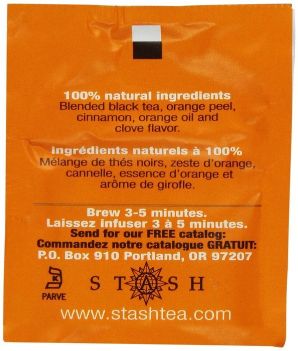 Stash Tea Double Bergamot Earl Grey Black Tea, 10 Count Tea Bags in Foil (Pack of 12) N2