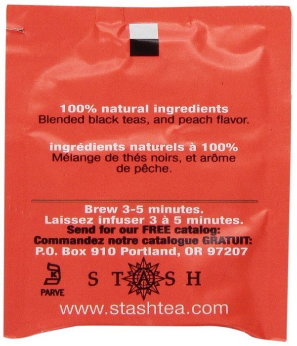 Stash Tea Double Bergamot Earl Grey Black Tea, 10 Count Tea Bags in Foil (Pack of 12) N7