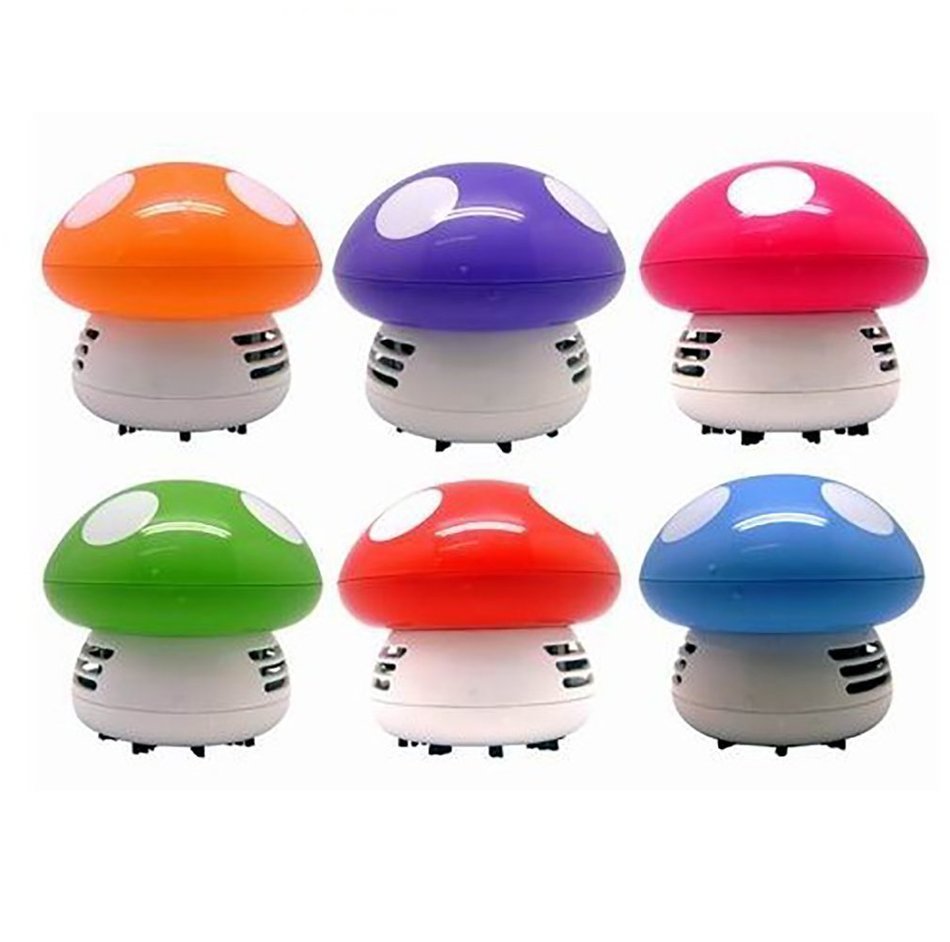 Makhry Mushroom Shaped New Portable Corner Desk Vaccum Cleaner Mini Cute Vacuum Cleaner Dust Sweeper (green) N5