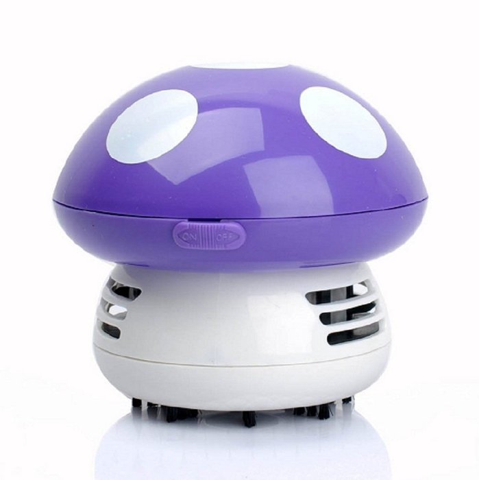 Makhry Mushroom Shaped New Portable Corner Desk Vaccum Cleaner Mini Cute Vacuum Cleaner Dust Sweeper (green) N6