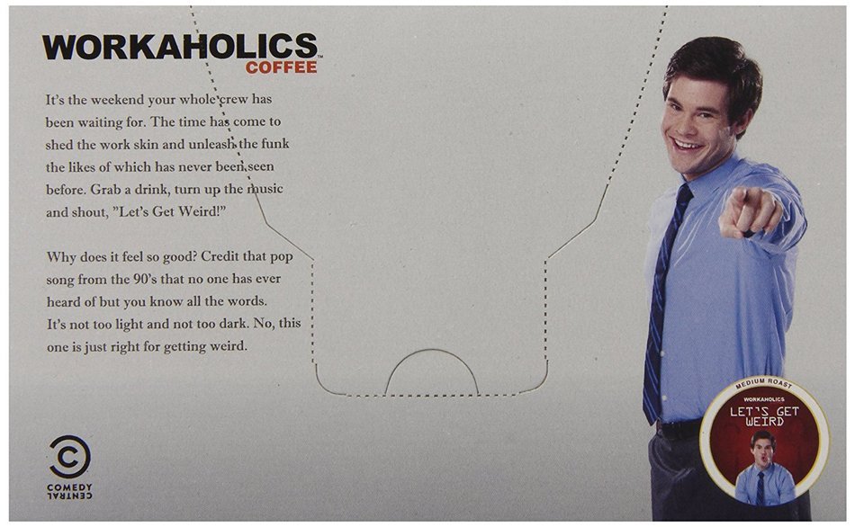 Workaholics Straight Grizzly Single-Cup Coffee for Keurig K-Cup Brewers 12-Count