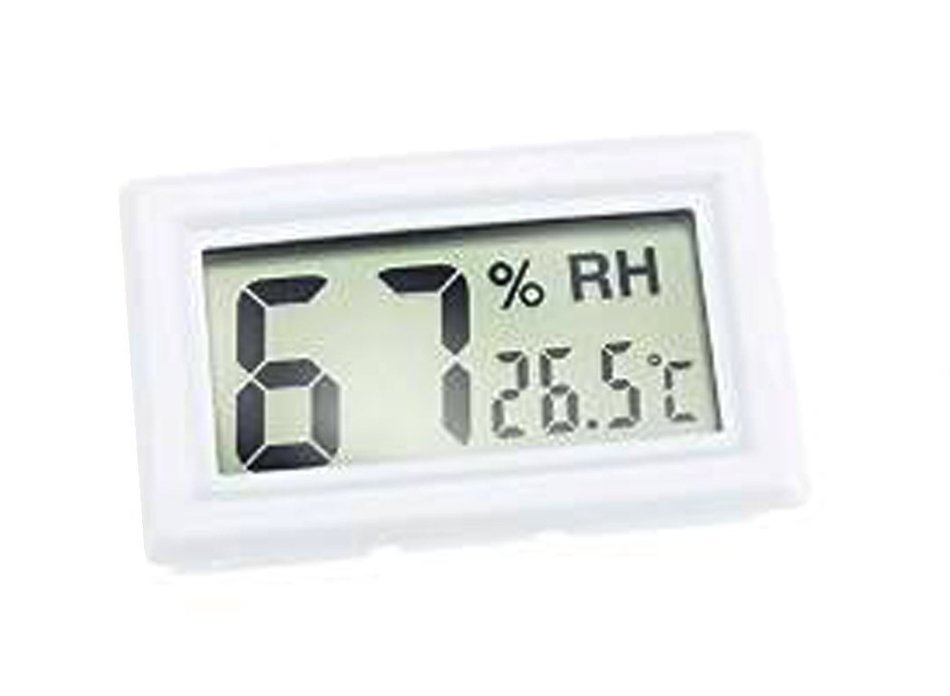 Generic Mini Digital LCD Thermometer Hygrometer Temperature Humidity Freezer Sensor Car Usage White