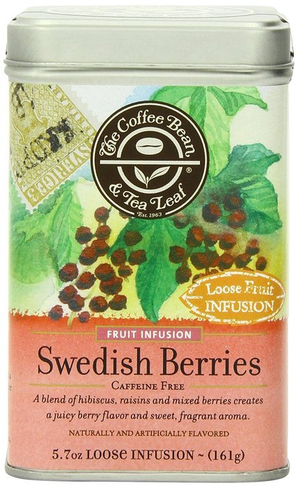 The Coffee Bean & Tea Leaf Swedish Berries, Hibiscus Raisins and Berries, Naturally Caffeine-Free, 5.7-Ounce Loose...