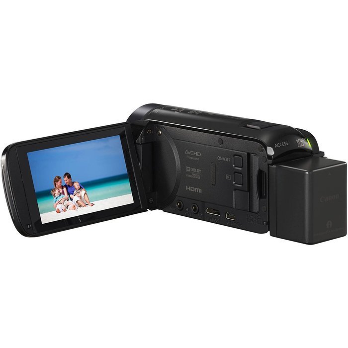 Canon Vixia HF R70 16GB Wi-Fi 1080p HD Video Camcorder with 32GB Card + Battery & Charger + Case + Flex Tripod... N3