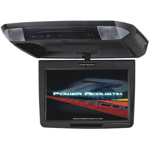 New POWER ACOUSTIK PT-110CM 11.2" Universal Ceiling-Mount Monitor with IR Transmitter & 3 Interchangeable Skins