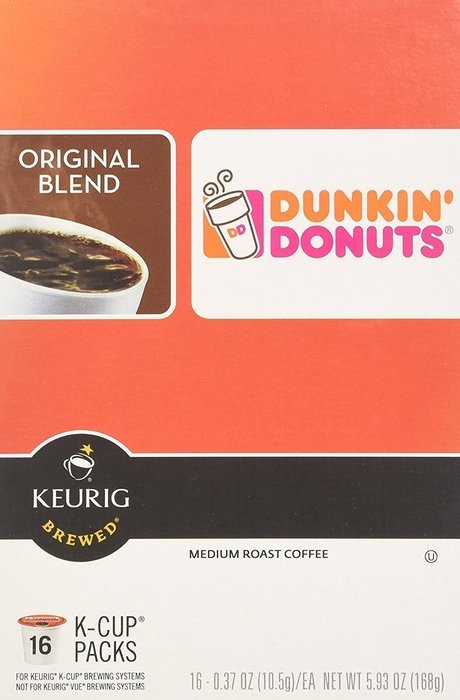 32 Count - Dunkin Donuts Original Flavor Coffee K-Cups For Keurig K Cup Brewers (2 boxes of 16 k cups) N2