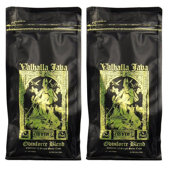Valhalla Java Single Serve Capsules for Keurig K-Cup Brewers, USDA Certified Organic and Fair Trade, 20 Count