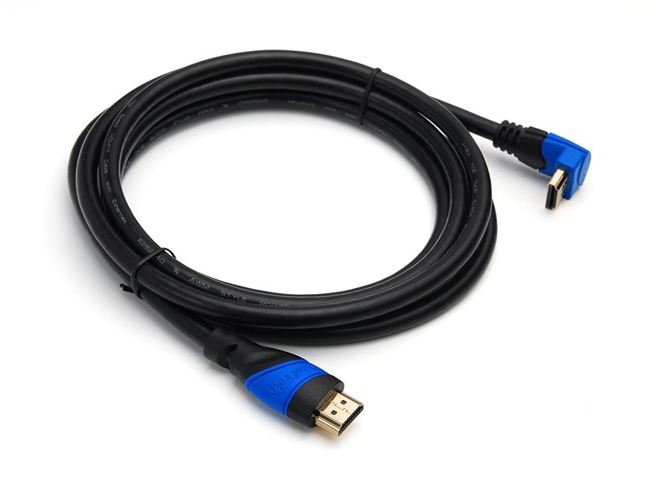 KabelDirekt (15 feet) 90&deg; Angle HDMI Cable (1080p 4K 3D High Speed with Ethernet ARC) - TOP Series N13