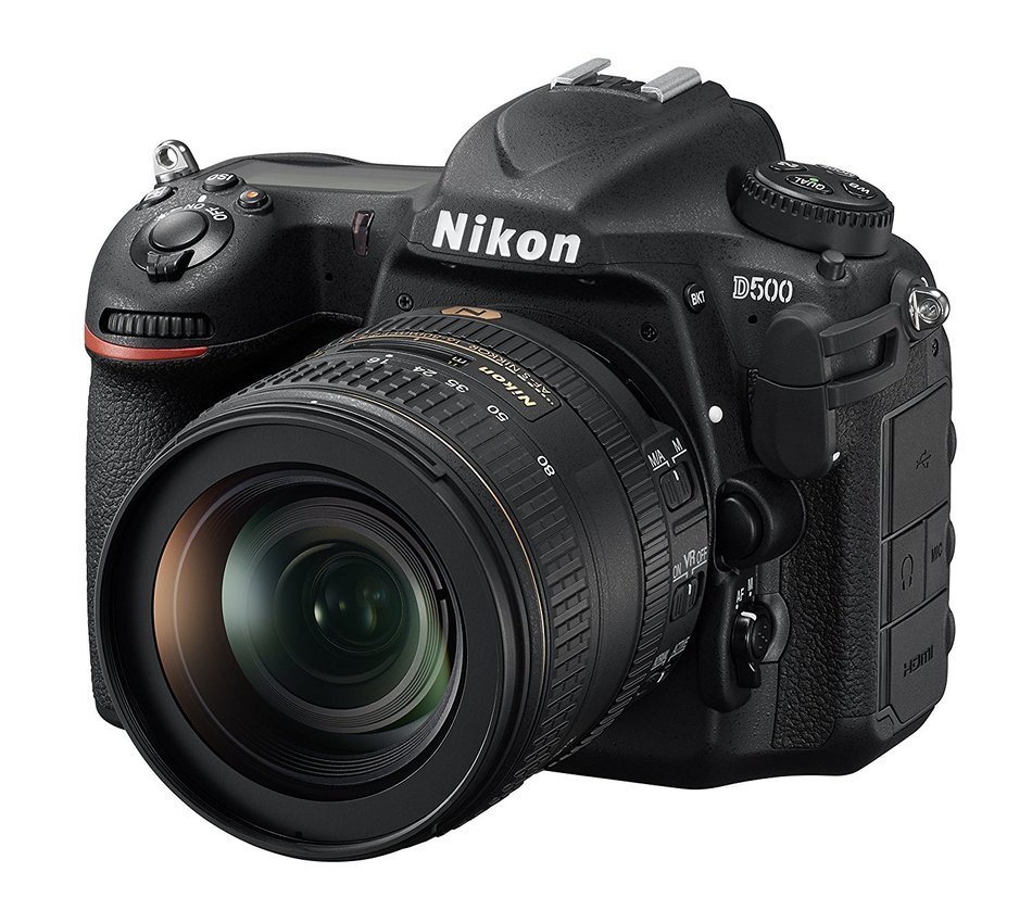 Nikon D500 DX-Format Digital SLR (Body Only) w/ Nikon MB-D17 Multi Battery Power Pack
