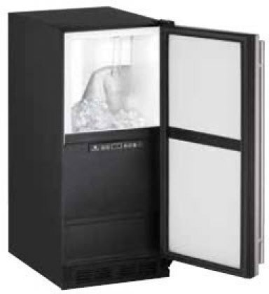U-Line UCLR1215W40B 1000 Series Freestanding and Built-In Ice Maker with 60 Lbs. in Black