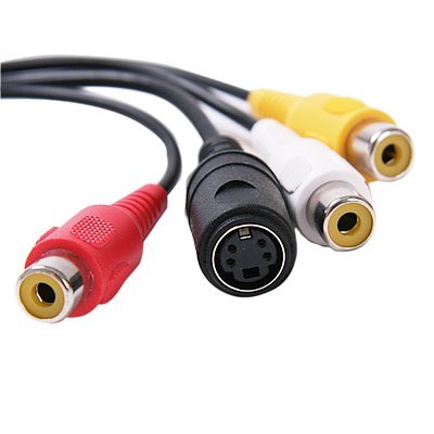 HDE VGA Adapter to TV S-Video RCA Out Cable for Computer PC Video to Television N6