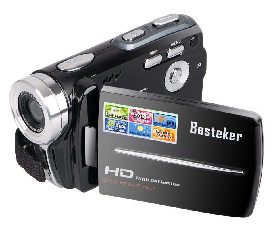 Camcorders, Besteker Portable Digital Video Camcorder HD Max 20.0 MP 1280*720P Camera DV 3.0 Inches TFT LCD Screen... N10