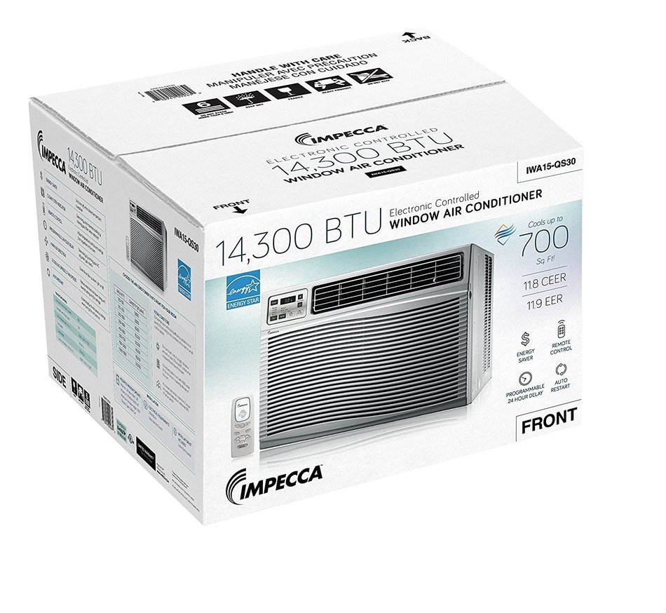 Impecca IWA25-QS30 24,000/23,600 BTU/H Electronic Control Hybrid Window & Through-the-Wall Air Conditioner N22