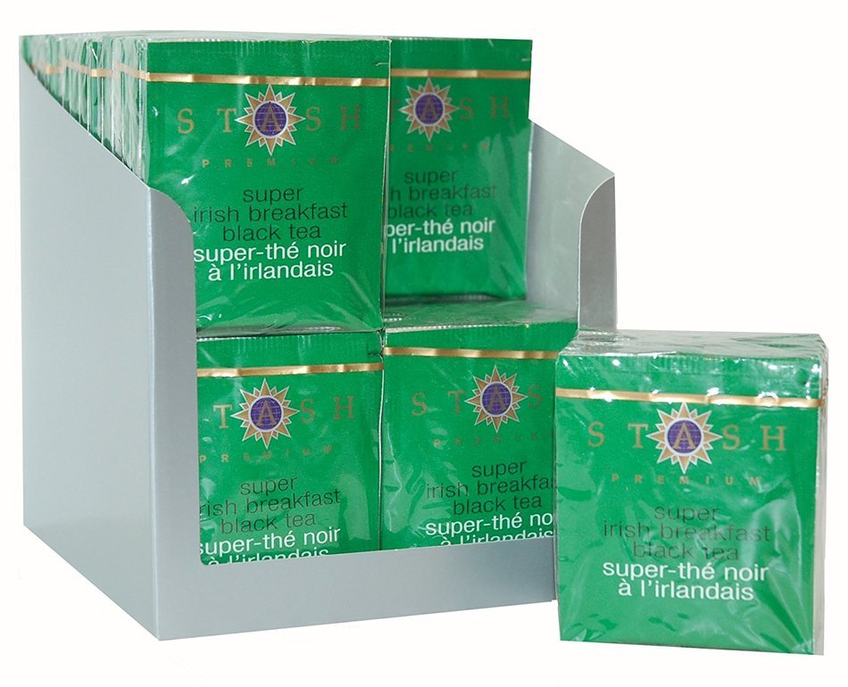Stash Tea Double Bergamot Earl Grey Black Tea, 10 Count Tea Bags in Foil (Pack of 12) N11