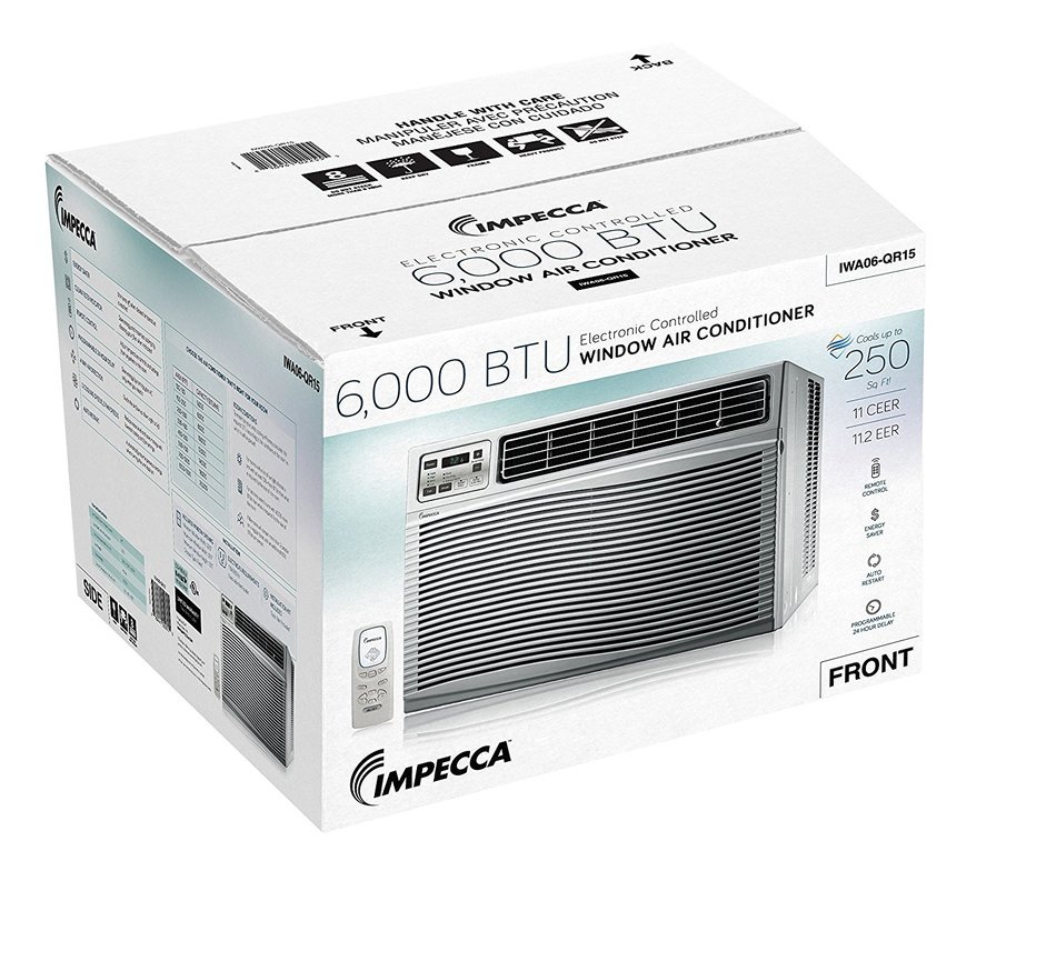 Impecca IWA25-QS30 24,000/23,600 BTU/H Electronic Control Hybrid Window & Through-the-Wall Air Conditioner N25