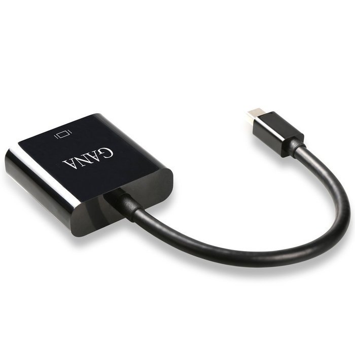 GANA Mini DisplayPort (DP) Male To Female Adapter Cable (Mini DP to HDMI 10ft Black) N28