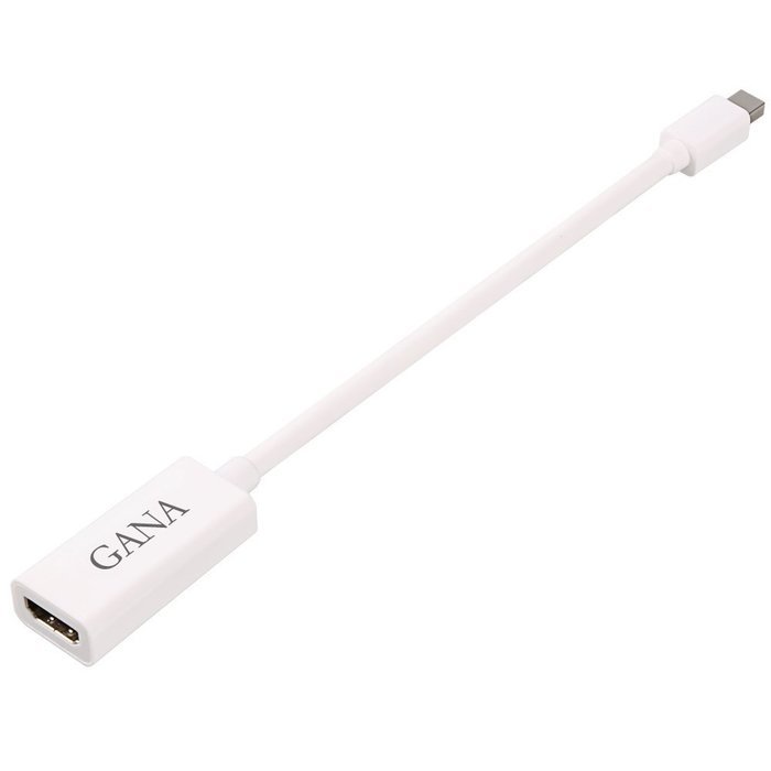 GANA Mini DisplayPort (DP) Male To Female Adapter Cable (Mini DP to HDMI 10ft Black) N29