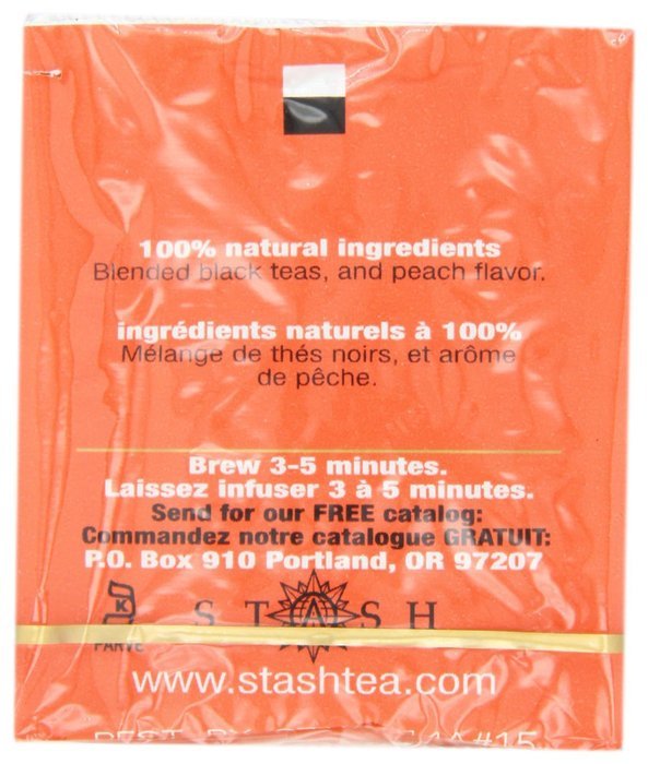 Stash Tea Double Bergamot Earl Grey Black Tea, 10 Count Tea Bags in Foil (Pack of 12) N14