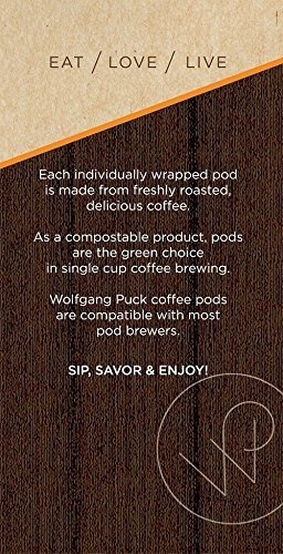 Wolfgang Puck Coffee, Provence, French Roast, 9.5 Gram Pods-18-Count (Pack of 3)