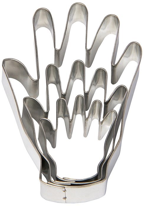 R & M Hand Shaped Set of 3 Cookie Cutter Set