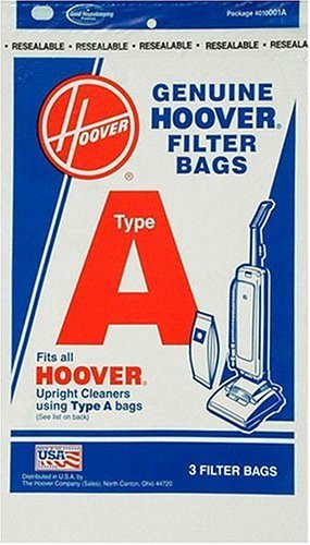 Hoover 4010001A Type A Vacuum Bags, 3 Bags N3